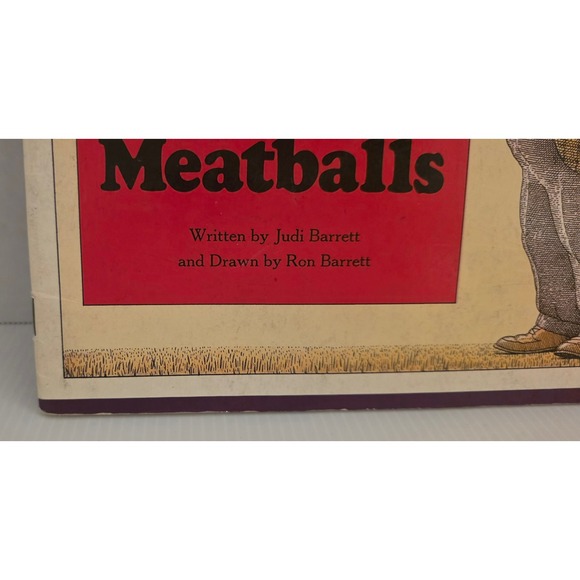 Cloudy With a Chance of Meatballs Vintage Book 1989 Houghton Mifflin Preowned - Picture 3 of 16
